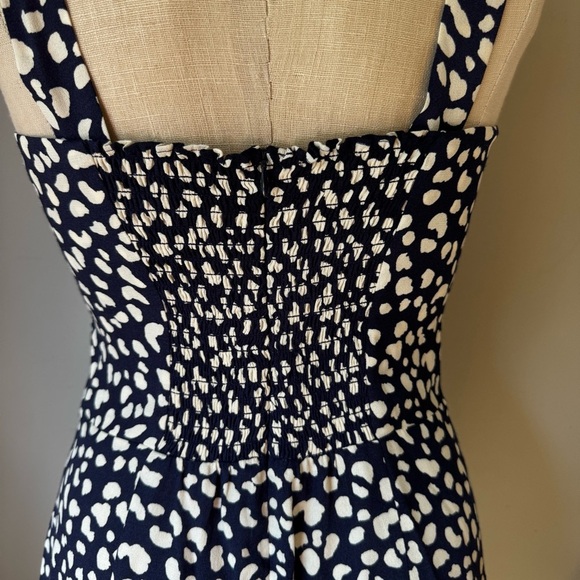 REFORMATION Blue White Print Humphrey Mini Dress- Sweetheart Neckline- Size 6 - Picture 6 of 11